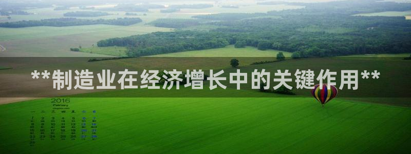 彩神8官网合法吗：**制造业在经济增长中的关键作用**