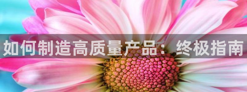 彩神是什么平台的游戏：如何制造高质量产品：终极指南