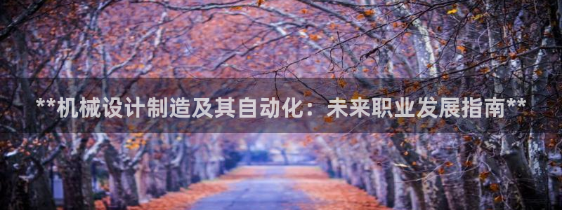彩神8彩平台：**机械设计制造及其自动化：未来职业发展指南**