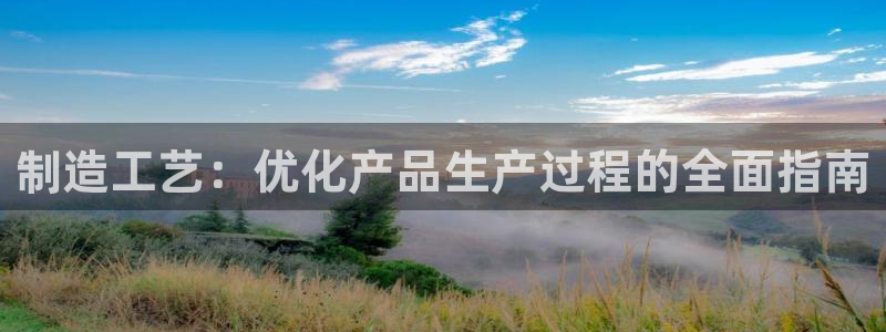 彩神赢了钱登录不上去：制造工艺：优化产品生产过程的全面指南