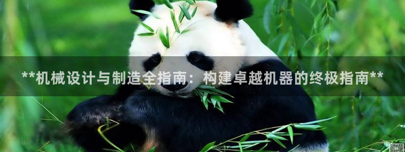 彩神Vii购彩-购彩大厅：**机械设计与制造全指南：构建卓越