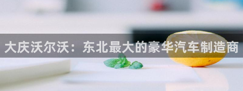彩神ⅴll用户登录：大庆沃尔沃：东北最大的豪华汽车制造商