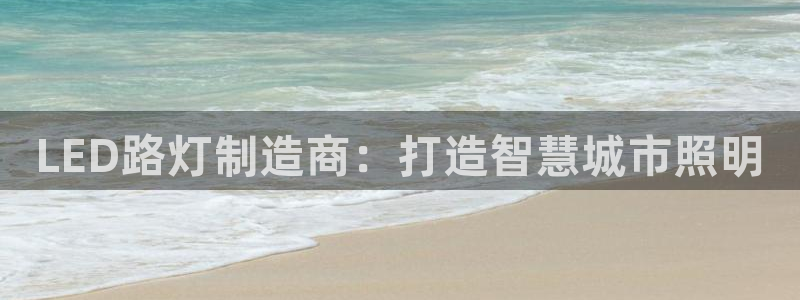 新版彩神v8登录：LED路灯制造商：打造智慧城市照明