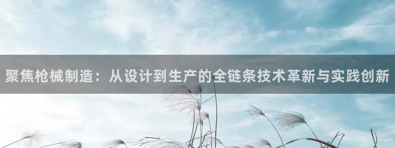 彩神输的钱是赌博还是诈骗：聚焦枪械制造：从设计到生产的全链条